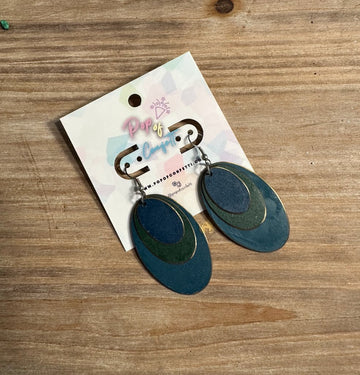 Olive Patina Earrings