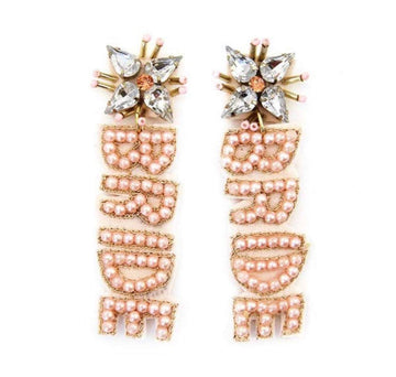 Bride - Seed Bead Earrings