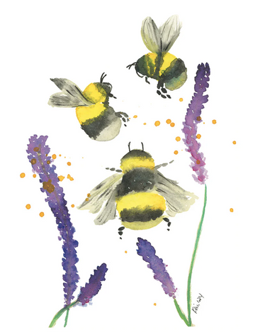 Bumble Bee SpringLights "Whispers" Note Card, Retail Package (SLN-07)