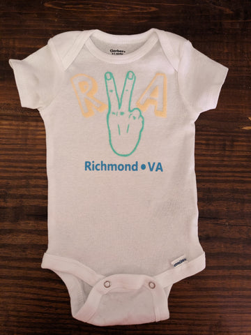 RVA - Richmond Peace baby onesie