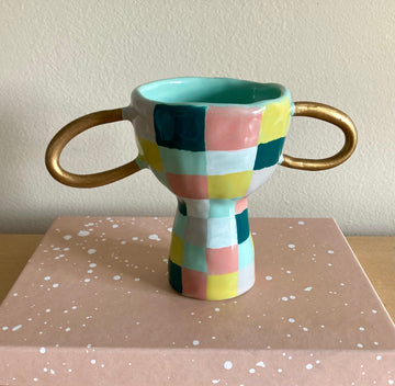 Checkered Vase