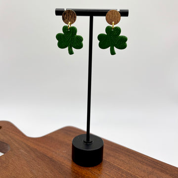 Shamrock Polymer Clay Earrings