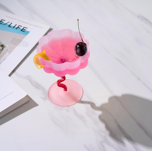 Fun Squiggly Flower Shaped Glassware
