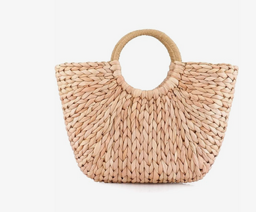 Natural Woven Seagrass Handbag