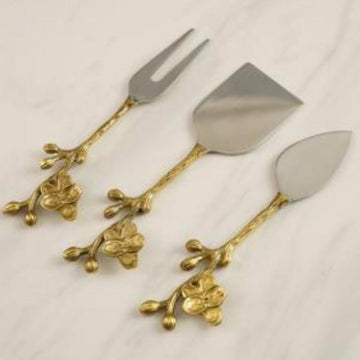 Floral Cheese Knife Set
