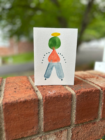 Guardians of the Galaxy hand painted notecard