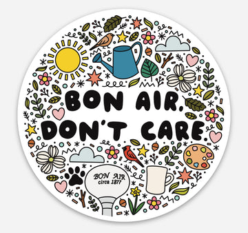 Bon Air, Don't Care Sticker
