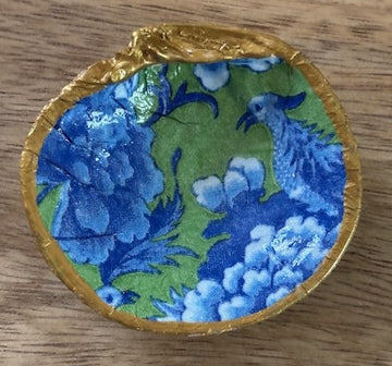 Decoupaged Mini Clam Shell Jewelry/Trinket Dish (Chinoiserie)