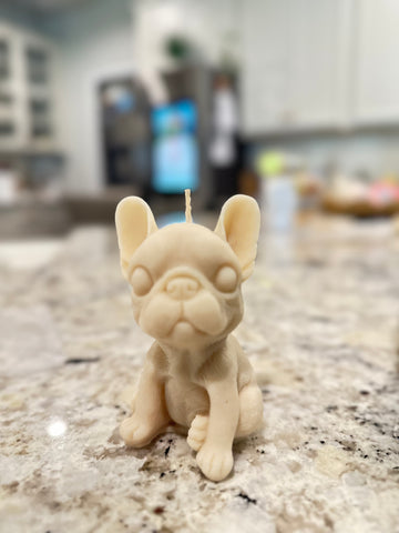 Frenchie candle