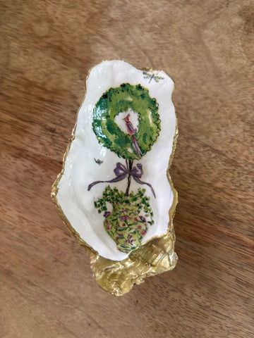 Oyster Shell Trinket/Jewelry Dish - Topiary