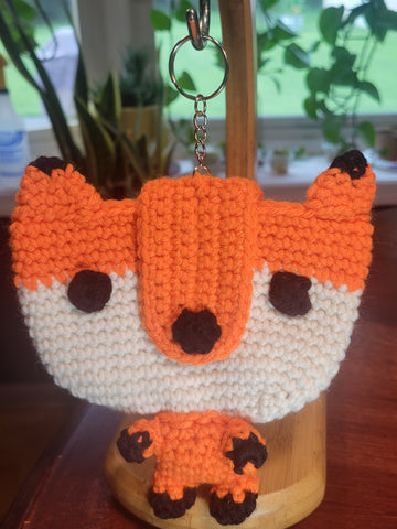 Fox Airpod Case Holder Keychain