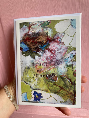 "Trust the Process," 5x7 Notecard