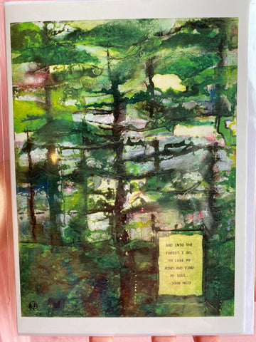 "Into the Forest," 8x10 print