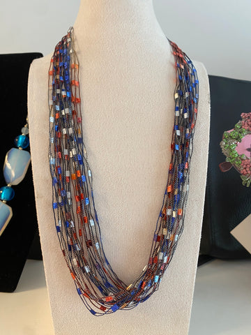 Ribbon Necklace - Americana