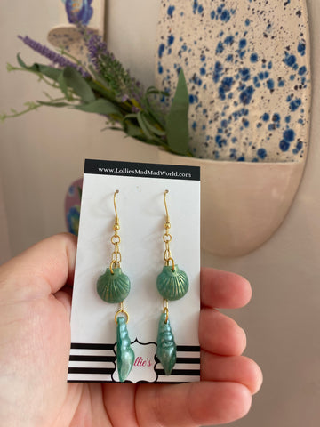 Shimmery Shell Earrings