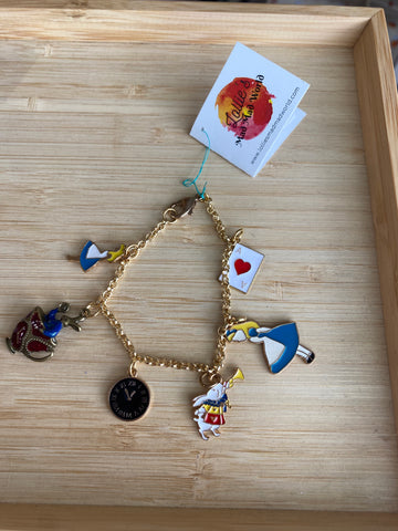 Alice in Wonderland Charm Bracelet