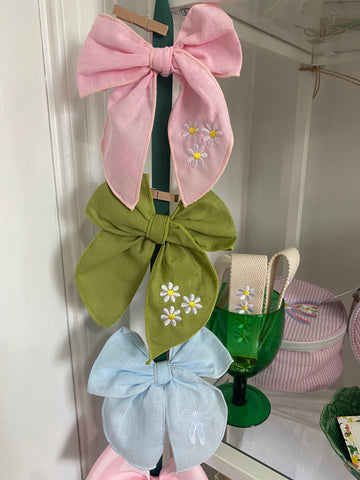 Linen Hairbow