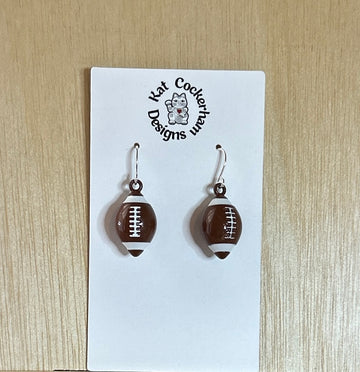 Football Charm Earrings