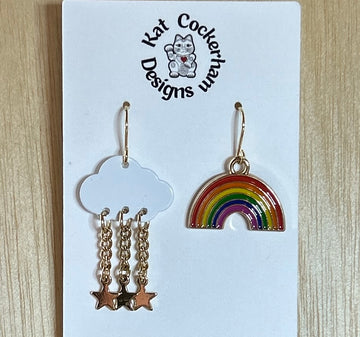 Cloud-Rainbow Earrings