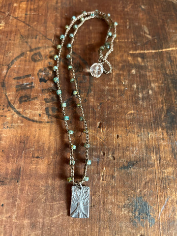 Pewter Tree of Life Pendant Necklace