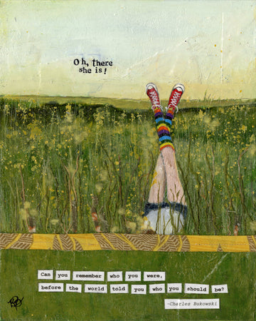 "Oh, There She Is!" 5x7 Notecard