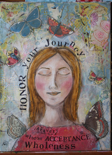 "Honor Your Journey," 5x7 Notecard