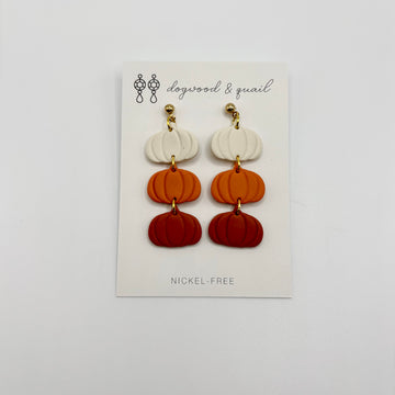 Pumpkin Patch Polymer Clay Earrings