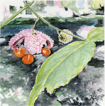 Original Watercolor Painting in Acid-Free Mat