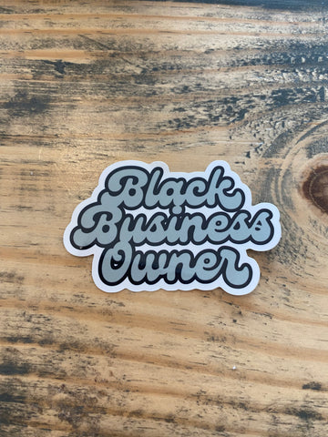 Black Business Owner Sticker