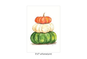 Fall Pumpkins 5x7 Print