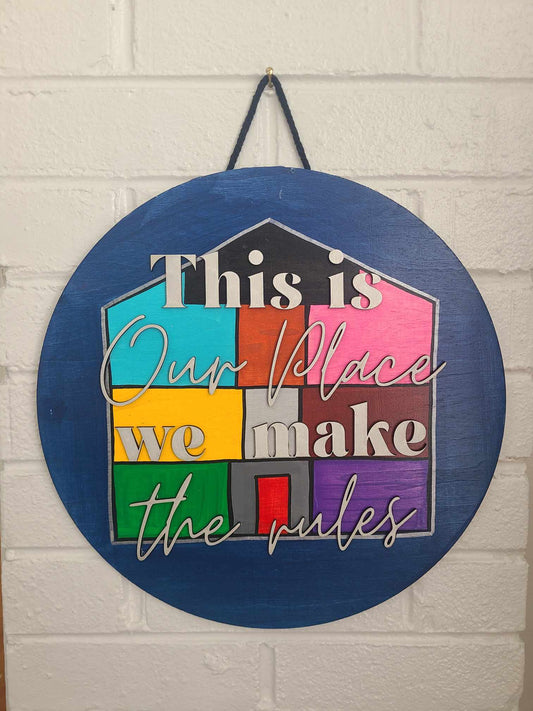 Anxious Art Teacher 'Our Place' Swiftie Door Hanger