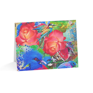 Birds & Flowers Note Card