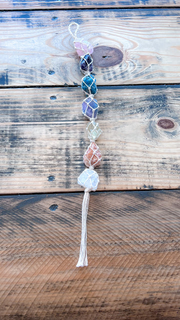 Macrame Crystal Chakra Stones