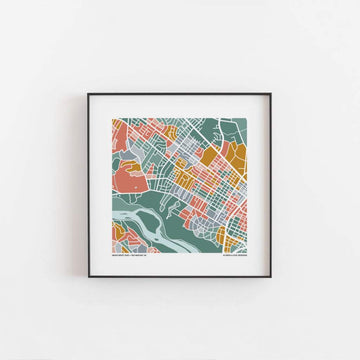 Richmond VA / Near West End - Map Print - 12 x 12