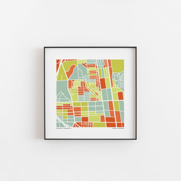 Richmond VA / Northside - Map Print - 12 x 12