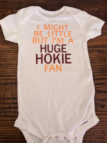 Hokie Fan | Virginia Tech Fan baby onesie - size 18mo