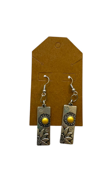 Sunflower Dangle Earrings