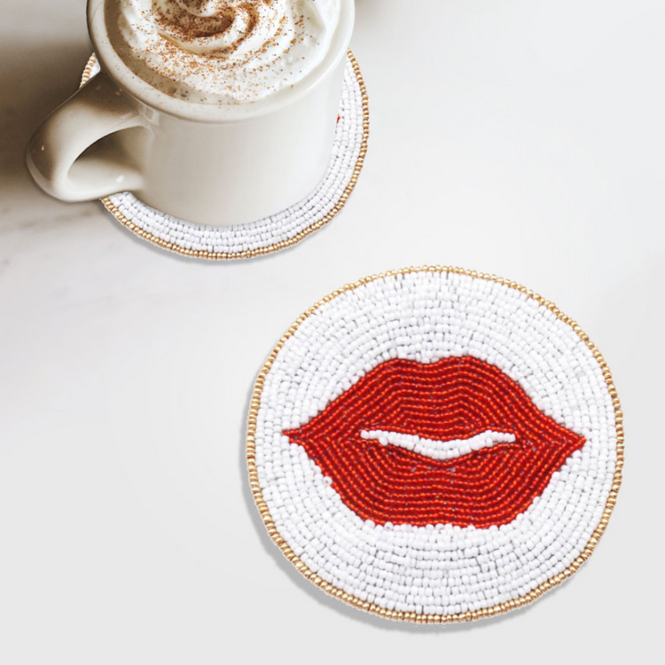 Smooches Lip Pucker Coaster
