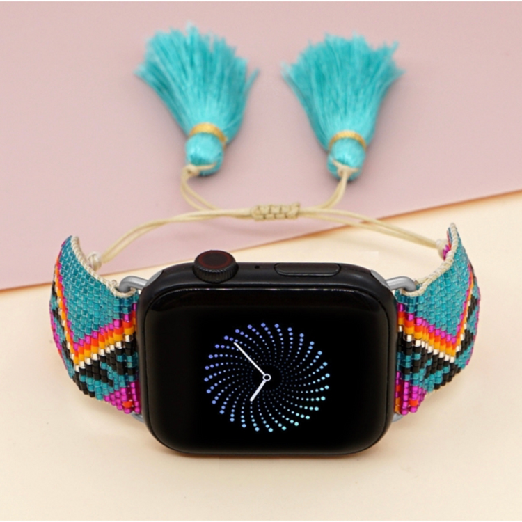 Tia Textural Seed Bead Apple Watch Band