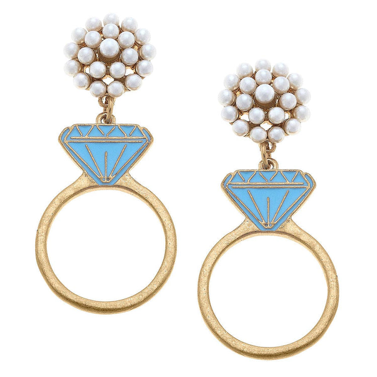 To The Alter - Engagement Ring Dangle Earrings