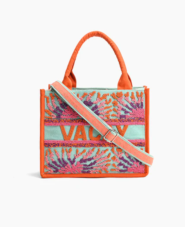 Tropical Vacay Small Box Tote Handbag