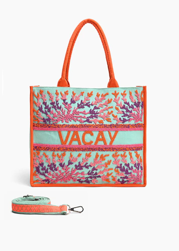 Tropical Vacay Large Box Tote