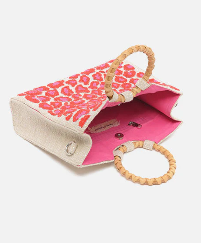 The Pink Spotted Cheetah Handheld Tote