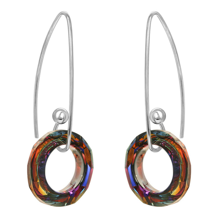 Marquis Halo Crystal Volcano Earrings