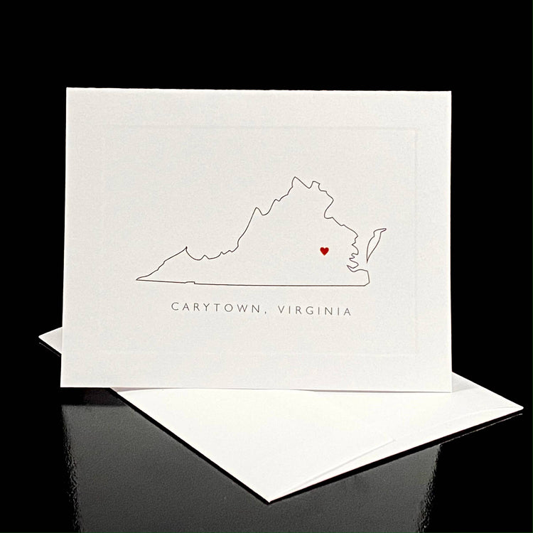 Carytown Fine Line Stationery 10 Cards & Envelopes