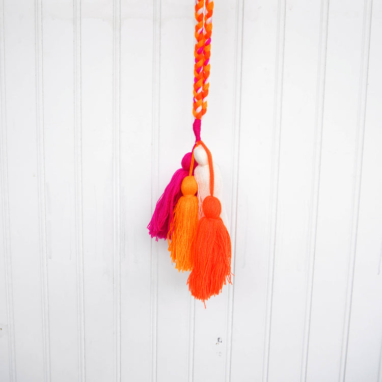 Orange/Multi Tassel