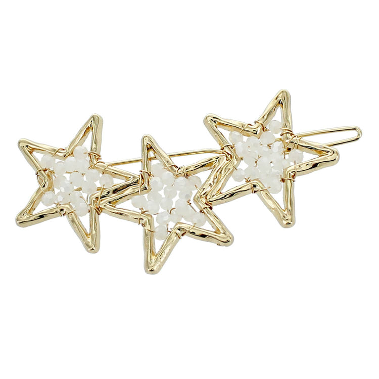Crystal Beaded Star Hair Clip