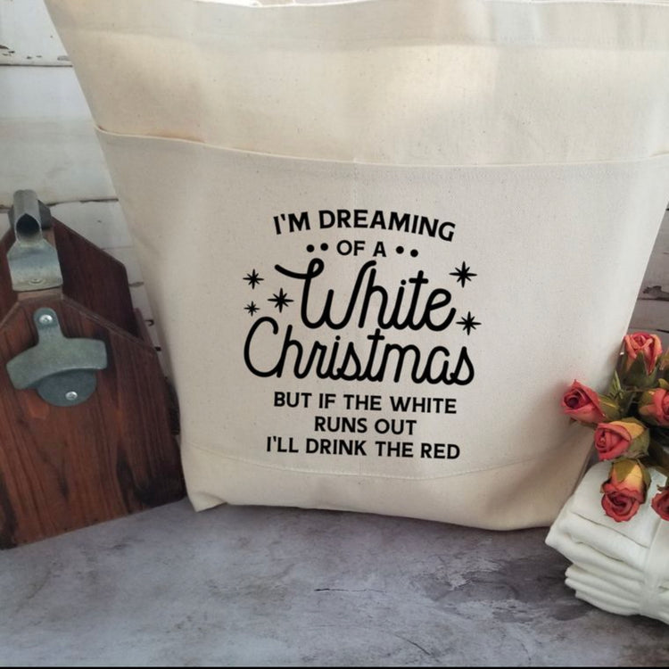 Snarky Large Cotton Canvas Tote Bag with Funny Quote and Front Pockets for Shopping, Gym, Overnight, Laptop