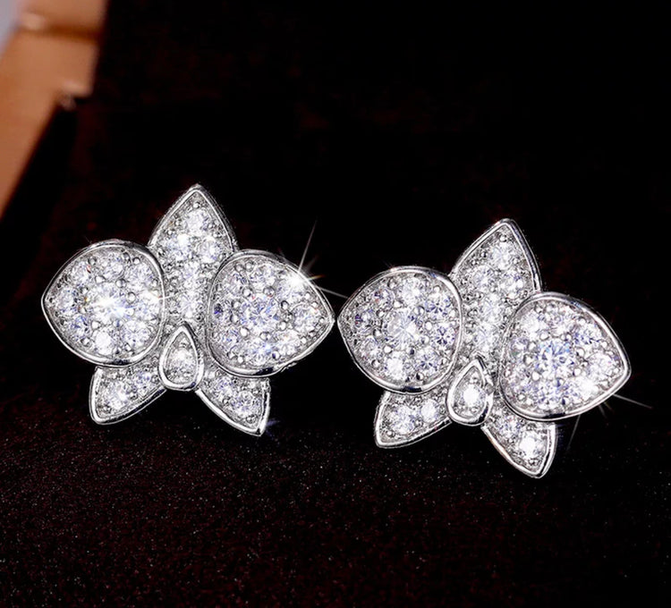 Orchid Stud Post Earrings