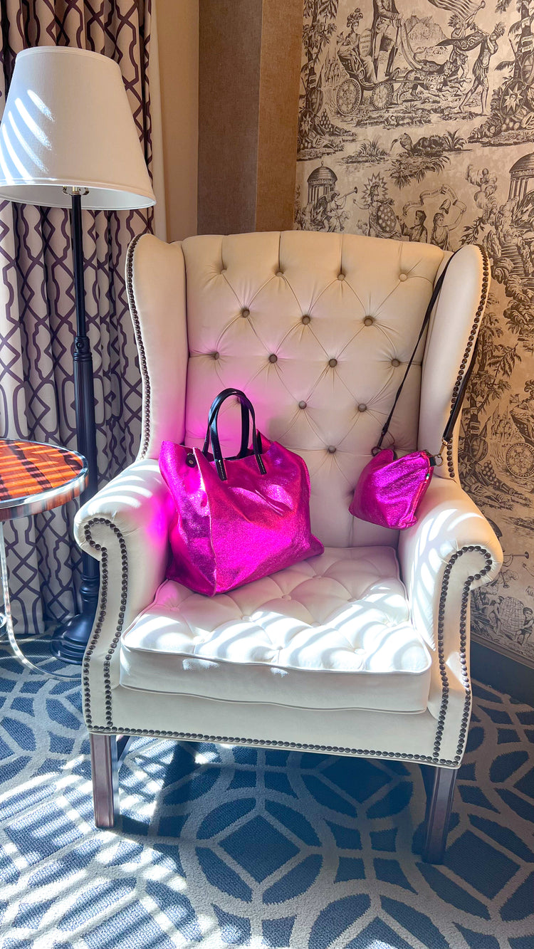 Florence Metallic Leather Tote
